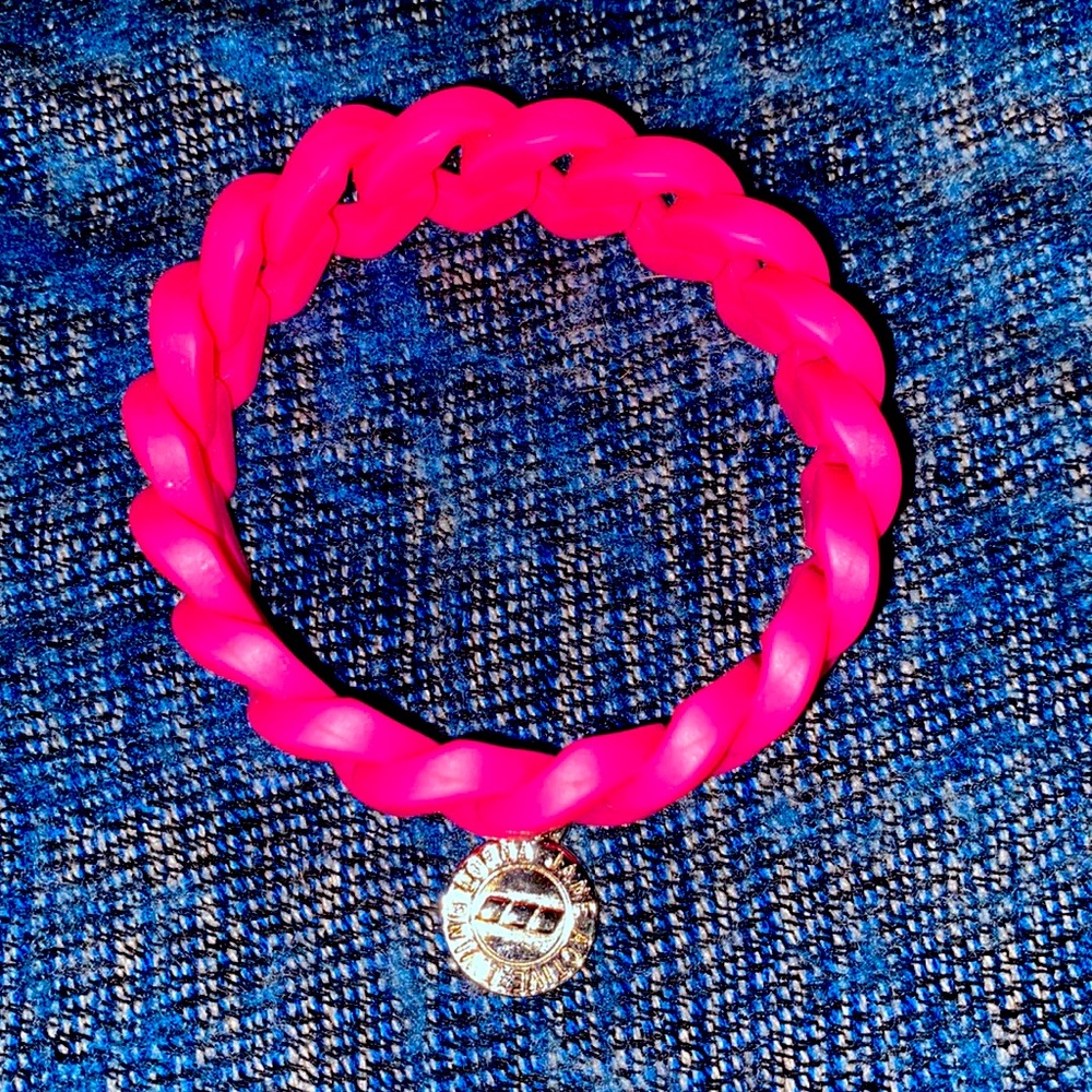 Lorna Jane Rubber Bracelet- Hot pink